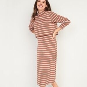 Maternity Double-Layer Midi Nursing Sweater Dress | Old Navy